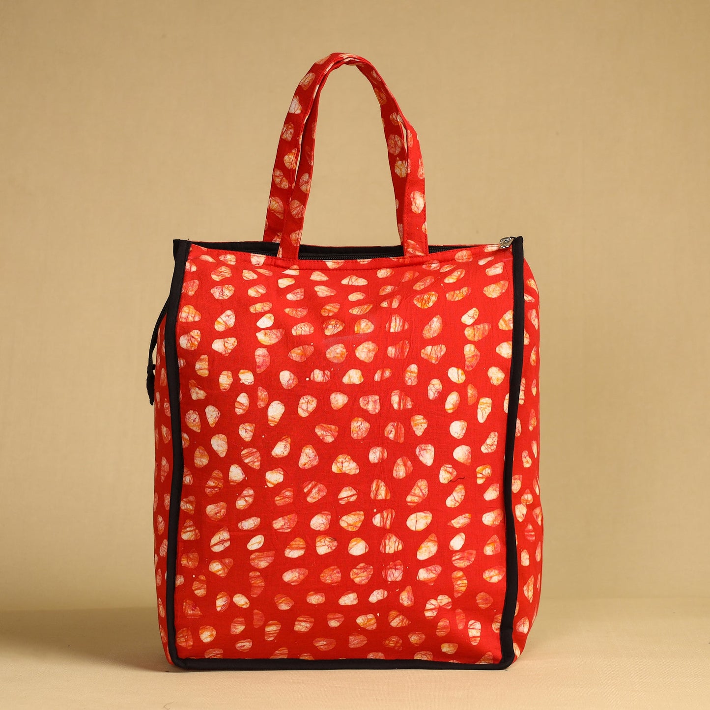 Orange Handcrafted Cotton Shopping Bag 14