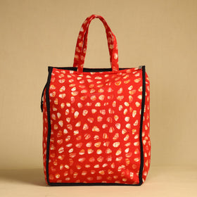 Orange Handcrafted Cotton Shopping Bag 14