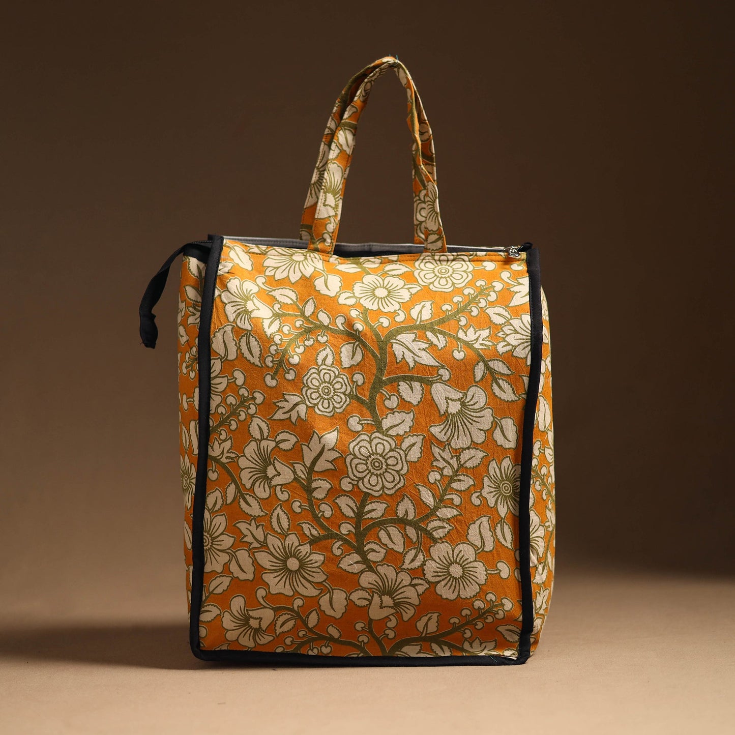 Orange Eco Friendly Handcrafted Cotton Shopping Bag