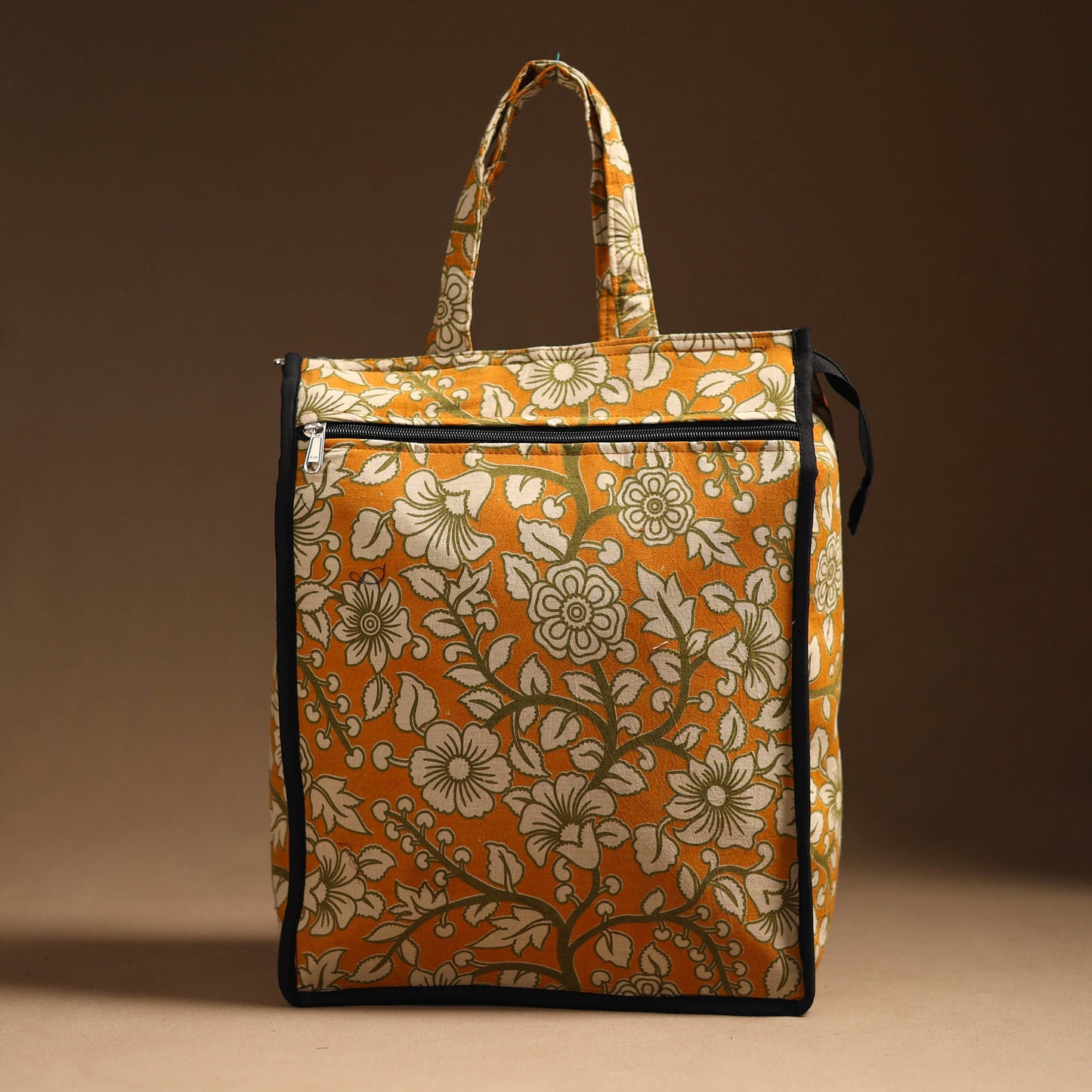 Orange Eco Friendly Handcrafted Cotton Shopping Bag