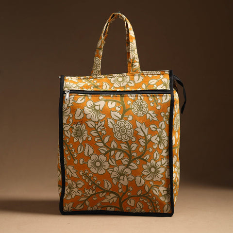 Orange Eco Friendly Handcrafted Cotton Shopping Bag