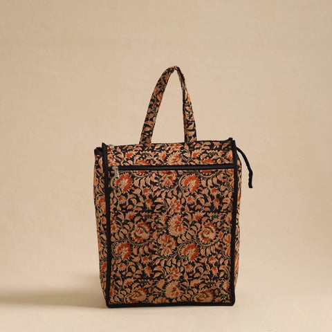  Orange Handcrafted Cotton Shopping Hand Bag Online in India