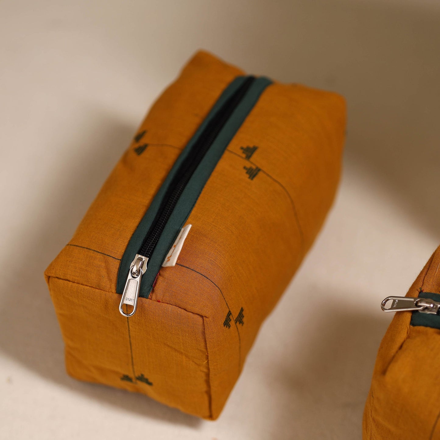 Handcrafted fabric toiletry bags (set of 3) 13