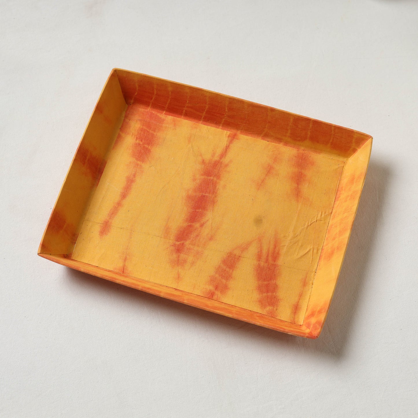 Orange - handcrafted fabric valet tray (12 x 10 in) 22