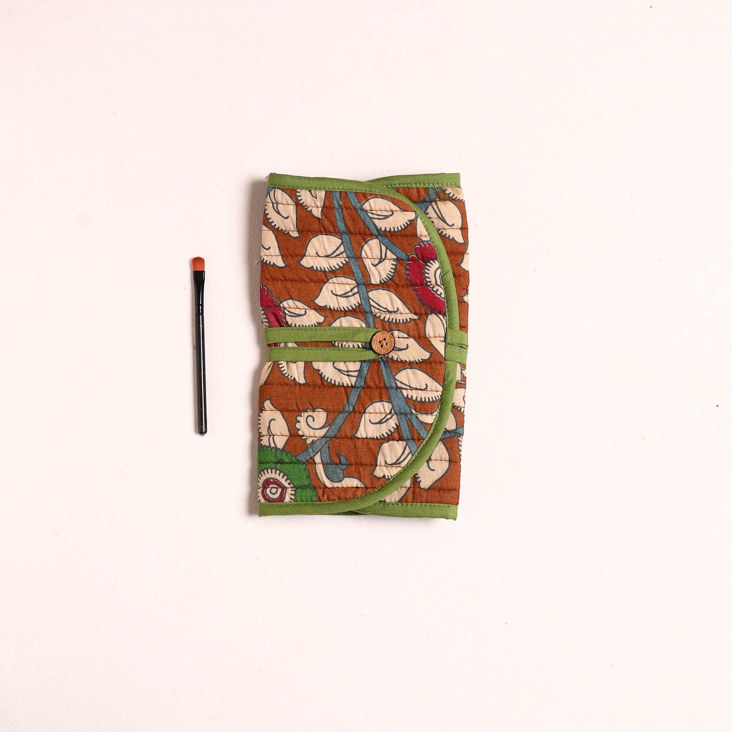  Handcrafted Multipurpose Segmented Make-up Brush Wrap Pouch/Case 03 