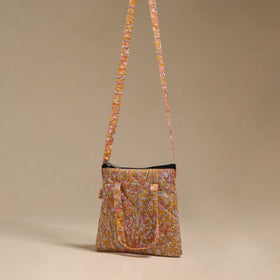 Handcrafted quilted sling bag 02