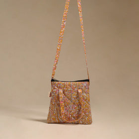 Handcrafted quilted sling bag 02