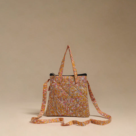 Handcrafted quilted sling bag 02