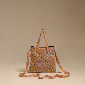 Handcrafted quilted sling bag 02