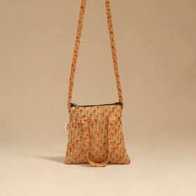 Handcrafted quilted sling bag 18
