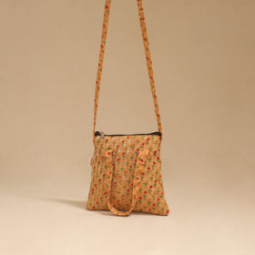 Handcrafted quilted sling bag 18