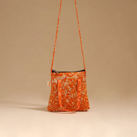 Handcrafted quilted sling bag 37