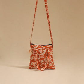 Handcrafted quilted sling bag 46
