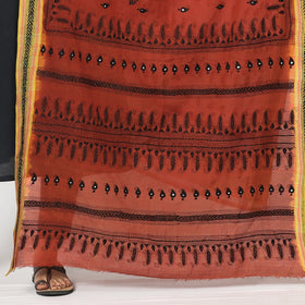  Bengal Kantha Embroidery Cotton Handloom Dupatta Online 