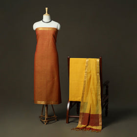 Handloom cotton mangalagiri 3pc unstitched dress material