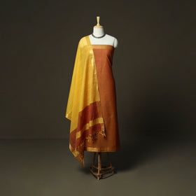 Handloom cotton mangalagiri 3pc unstitched dress material
