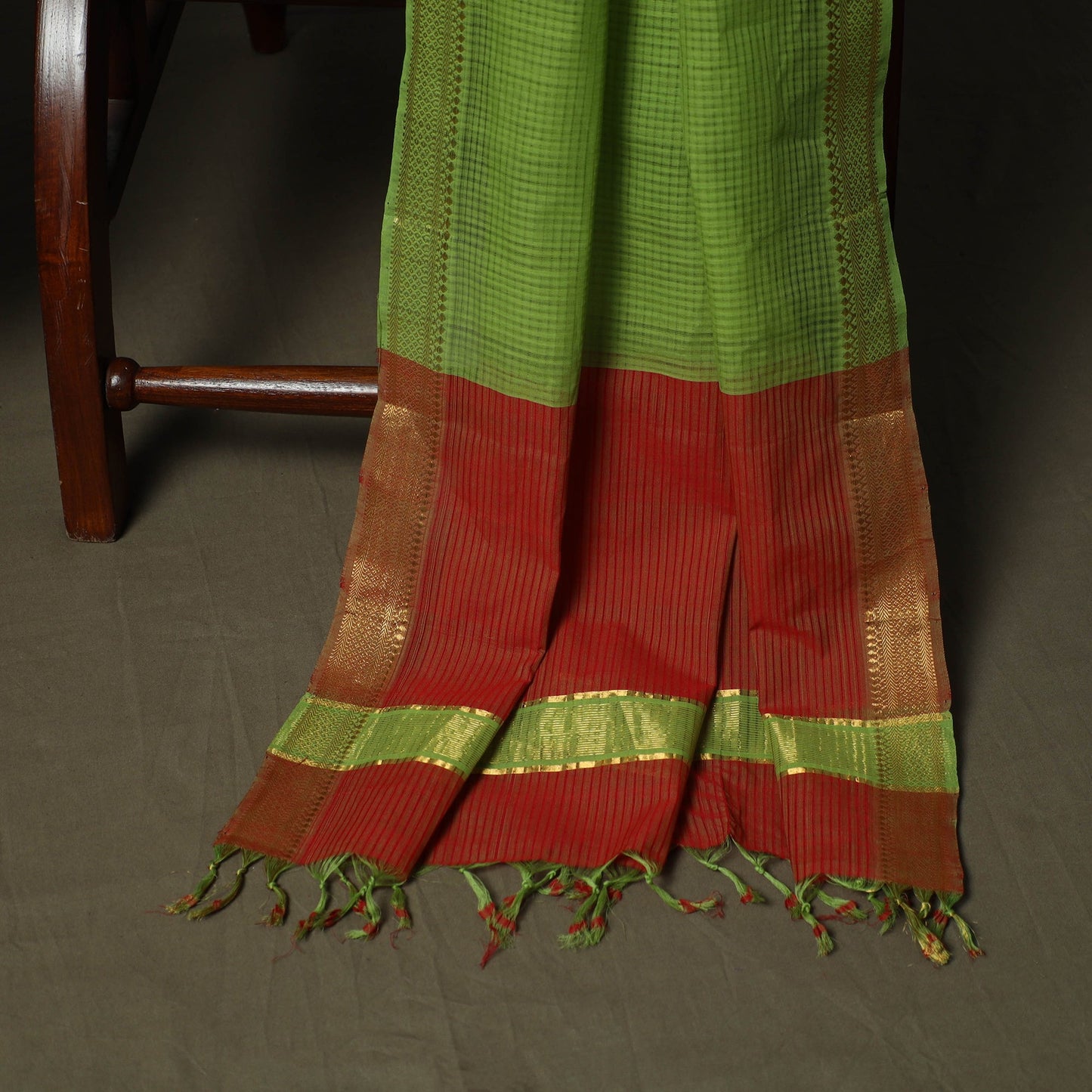 Handloom cotton mangalagiri 3pc unstitched dress material