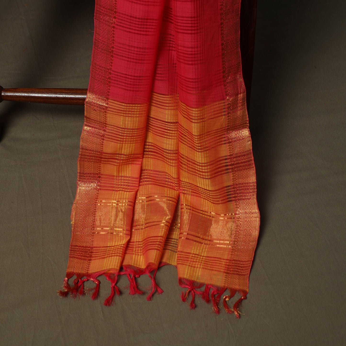 Handloom cotton mangalagiri 3pc unstitched dress material