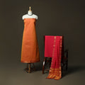 Handloom cotton mangalagiri 3pc unstitched dress material