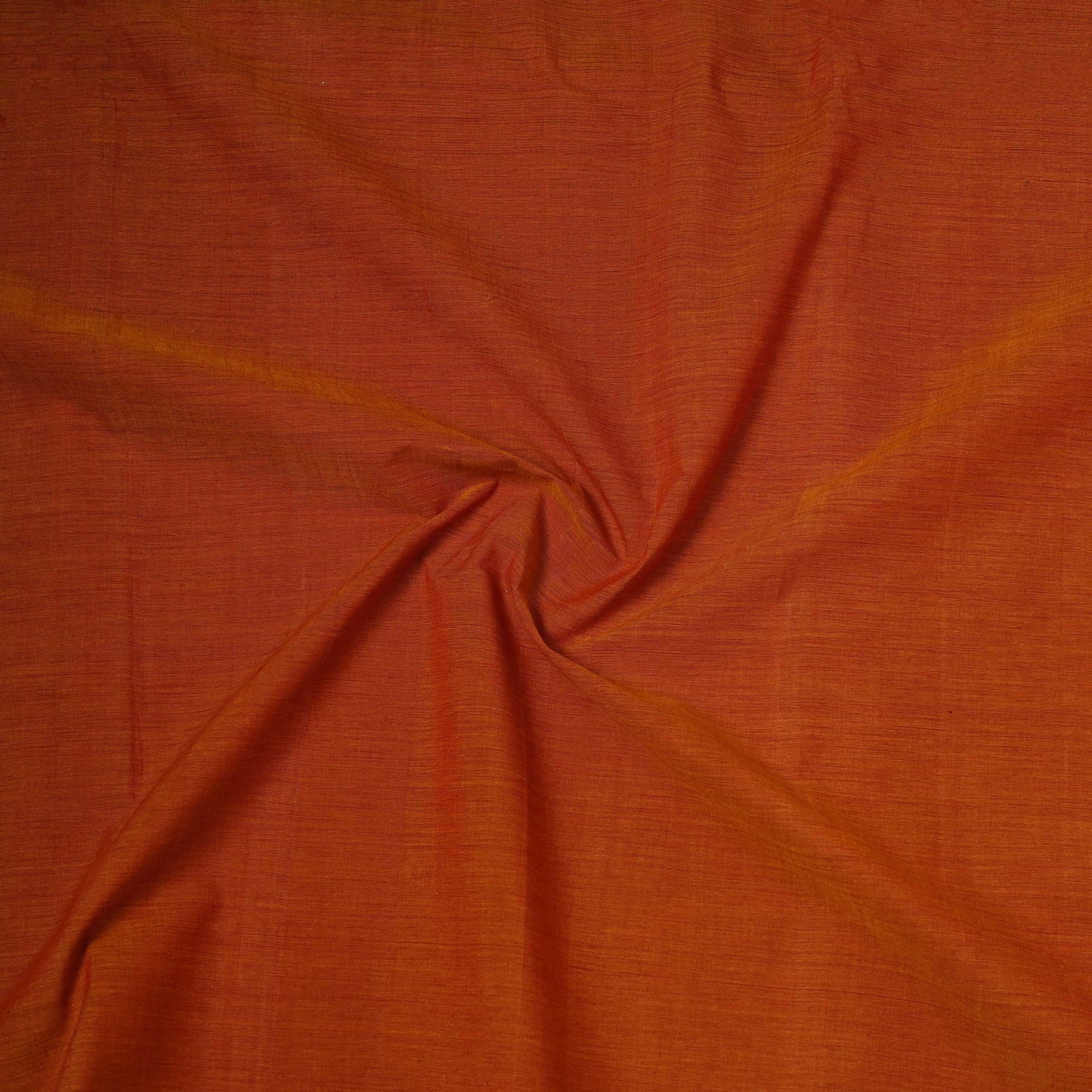 Orange - handloom cotton mangalagiri fabric with zari