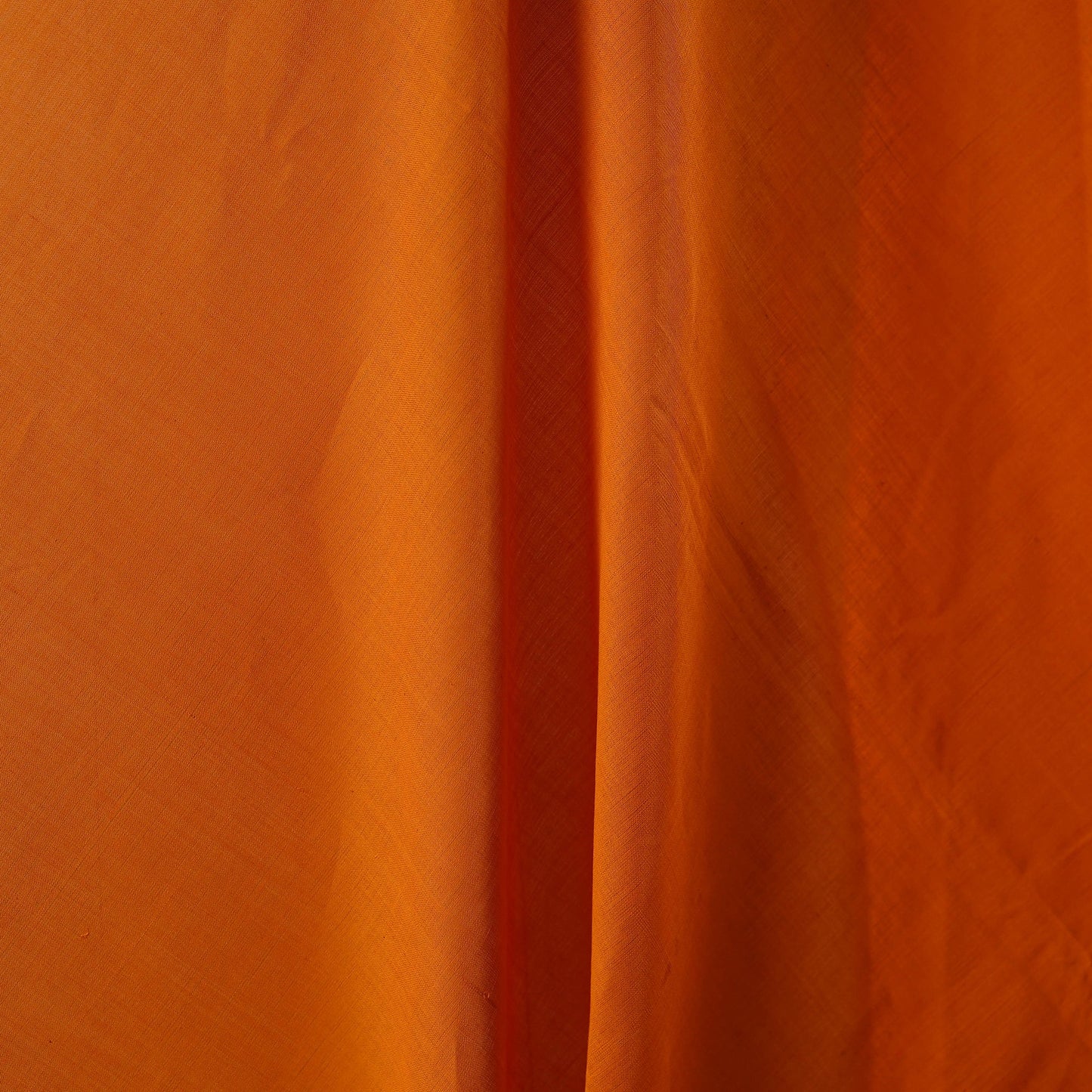Orange - handloom cotton mangalagiri fabric with zari