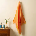  Handloom Cotton Towel with Tassels from Bijnor by Nizam 