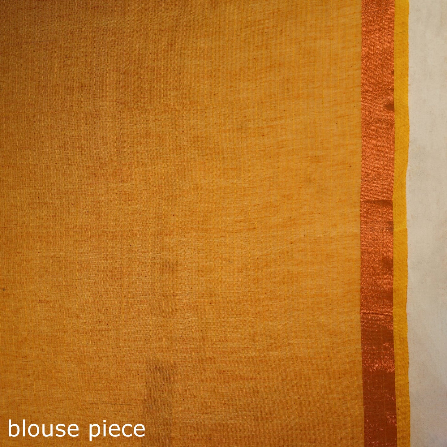 Orange - handloom cotton zari buti phulia jamdani saree 04