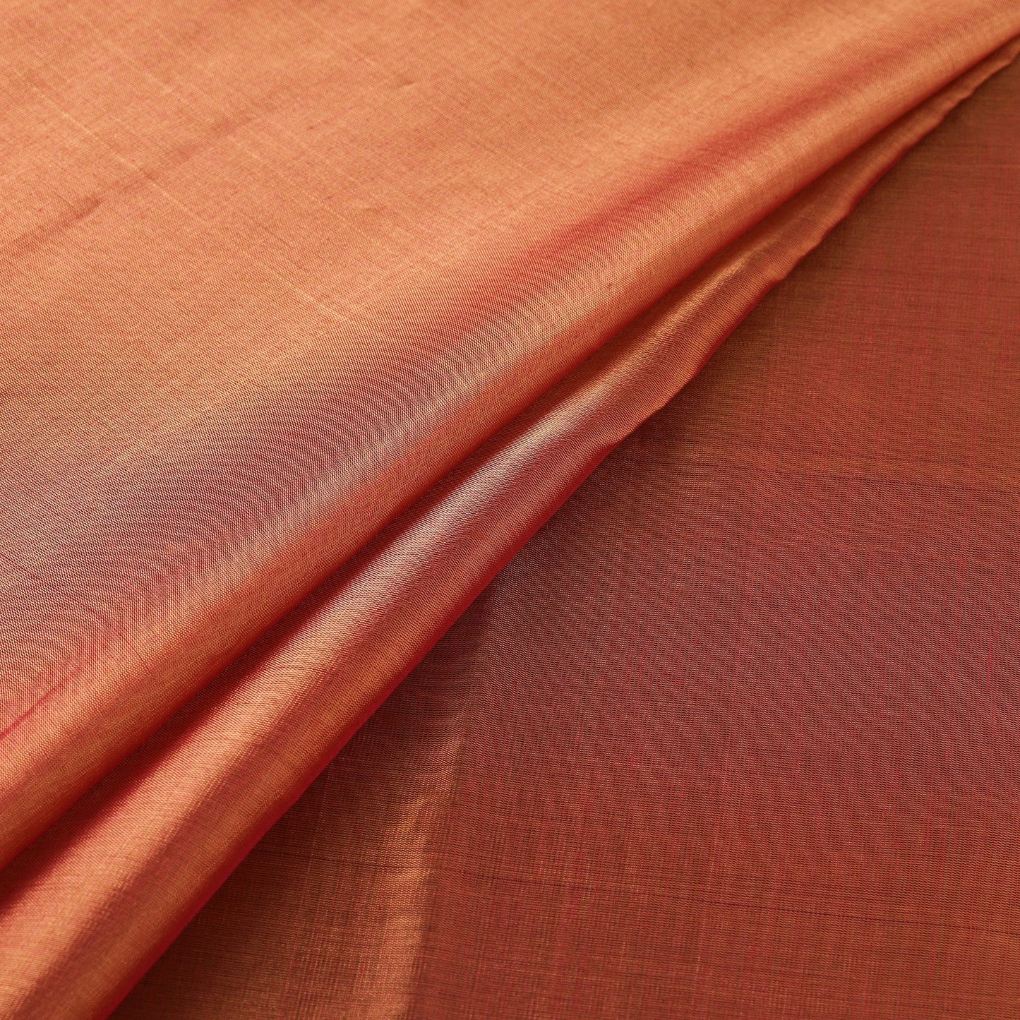 Handloom full tissue gold zari double tone chanderi silk