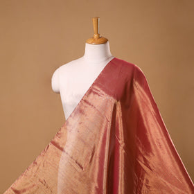 Handloom full tissue gold zari double tone chanderi silk