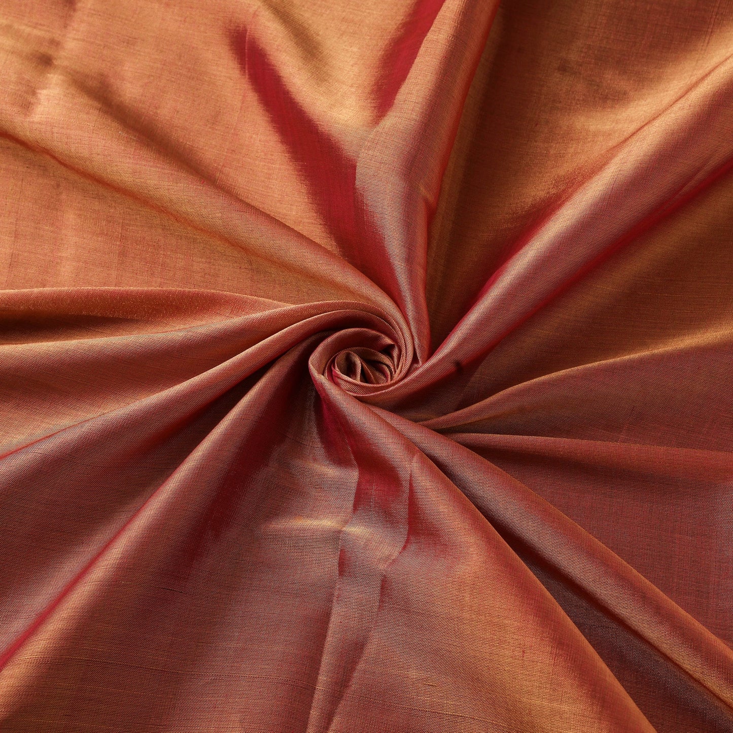 Handloom full tissue gold zari double tone chanderi silk