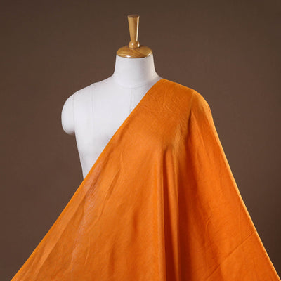 Orange - handloom linen bhagalpuri fabric 18 - handcrafted