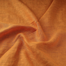 Orange - handloom linen bhagalpuri fabric 18 - handcrafted