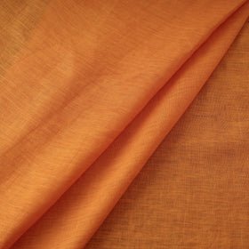 Orange - handloom linen bhagalpuri fabric 18 - handcrafted