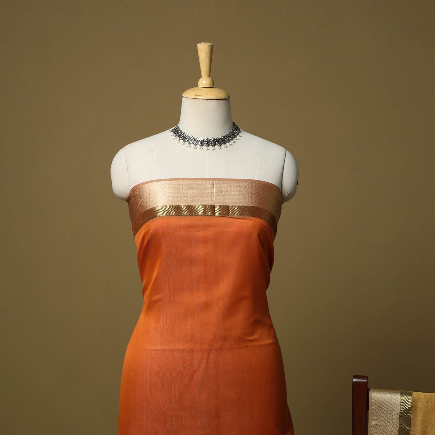 Handloom maheshwari silk 2pc unstitched dress material 13