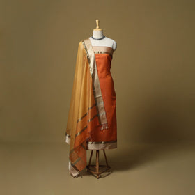 Handloom maheshwari silk 2pc unstitched dress material 13