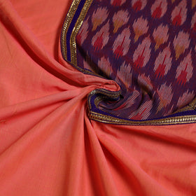 Handloom mangalagiri patchwork cotton unstitched kurta
