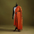 Handloom mercerised cotton pochampally ikat dupatta 01