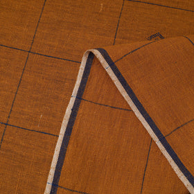 Orange - handloom organic buti kala cotton fabric 03