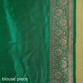 Orange - handloom pure katan silk kaduwa zari buti banarasi