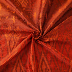 Handloom raw silk pochampally ikat fabric 01 - handcrafted