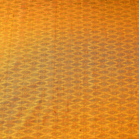 Orange - pure handloom raw silk pochampally ikat fabric 02