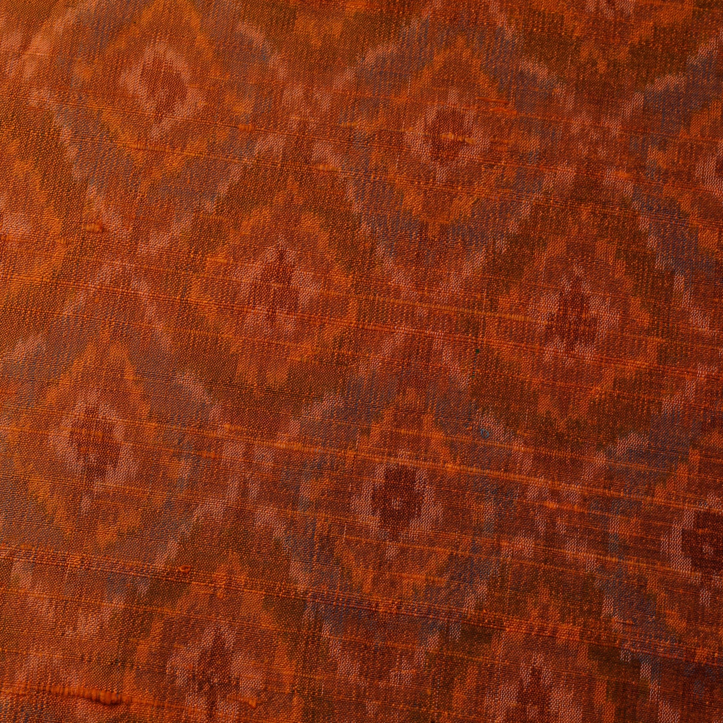 Handloom raw silk pochampally ikat fabric 02 - handcrafted