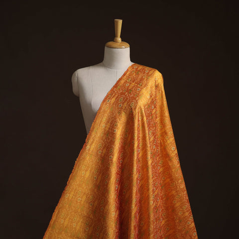 Handloom raw silk pochampally ikat fabric 07 - handcrafted