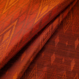 Handloom raw silk pochampally ikat fabric 07 - handcrafted