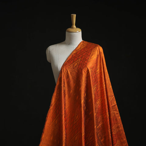 Handloom raw silk pochampally ikat fabric 07 - handcrafted