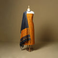 Handloom sico pochampally ikat 2pc unstitched dress