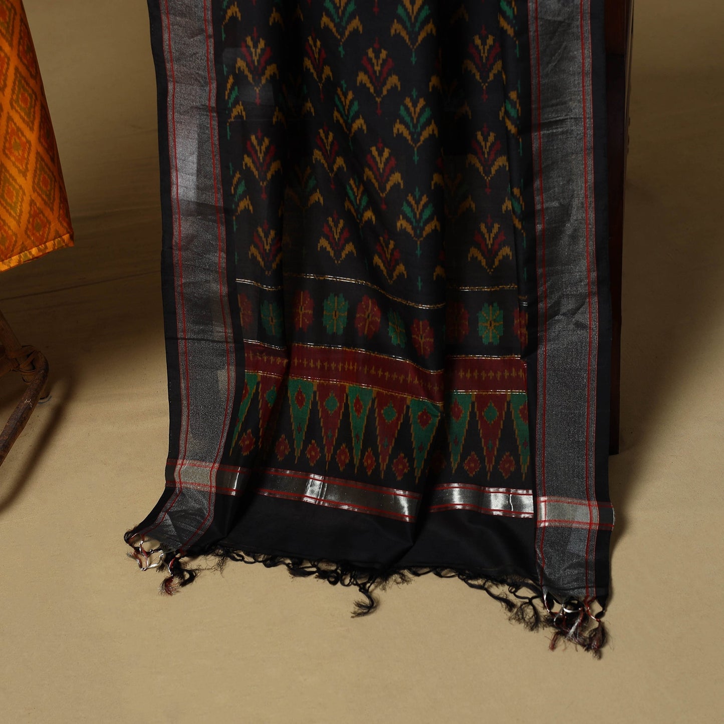 Handloom sico pochampally ikat 2pc unstitched dress