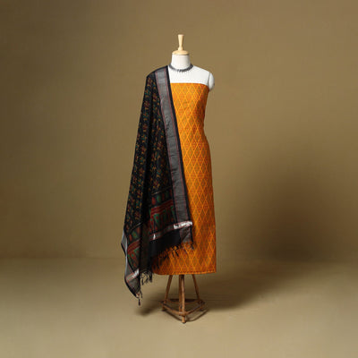 Handloom sico pochampally ikat 2pc unstitched dress