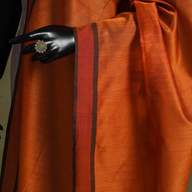 Orange - handloom silk cotton maheshwari dupatta 17
