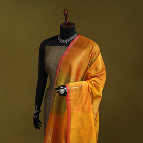 Handloom silk cotton maheshwari dupatta with zari border 16